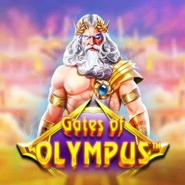 Gates of Olympus logo by Pragmatic Play at Captain Cooks CasinoGates of Olympus