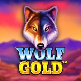 Wolf Gold online game logo by Pragmatic Play on captaincookscasinos.fi